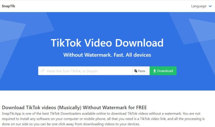 Aplikasi Snaptik: Cara Download Video TikTok Tanpa Watermark + 5 Alternatif Terbaik!